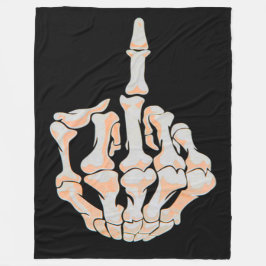 Bakgrund för långfingerskallesatäng fleecefilt