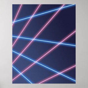Bakgrund för Laserstråle i Porträtt Poster