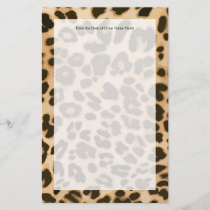 Bakgrund för leopard brevpapper