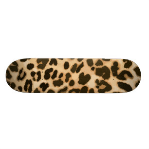 Bakgrund för leopard skateboard bräda 19,5 cm