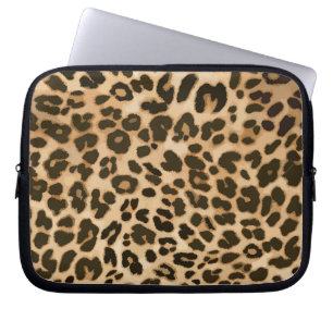 Bakgrund för Leopard-utskrift Laptop Fodral