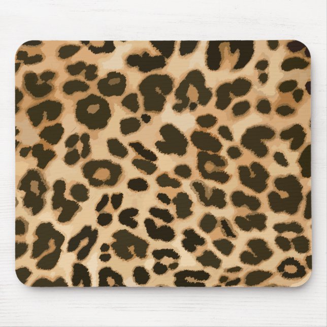 Bakgrund för Leopard-utskrift Musmatta (Framsidan)