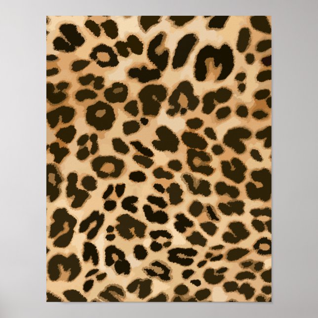 Bakgrund för Leopard-utskrift Poster (Framsidan)