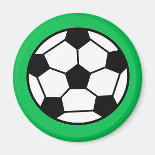 Bakgrund för lustigt fotbolls-fack på Grönt Magnet