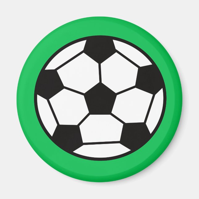 Bakgrund för lustigt fotbolls-fack på Grönt Magnet (Framsidan)
