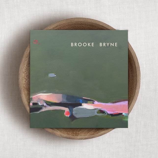 Bakgrund för målning av Abstrakt för konstnärlig G Fyrkantigt Visitkort (Skapare uppladdad)