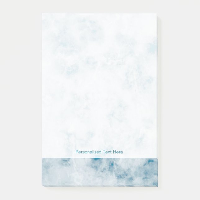 Bakgrund för marmorblåttstruktur post-it block (Framsida)