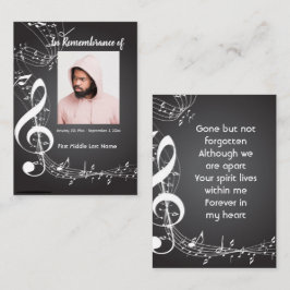 Bakgrund för Memorial Service Inbjudan Musik noter