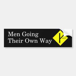 Bakgrund för MGTOW-bildekalsvart Bildekal