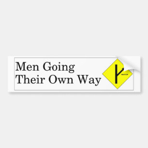 Bakgrund för MGTOW-bildekalvit Bildekal