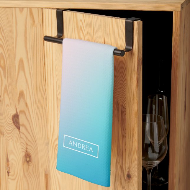 Bakgrund för mjuk övertoning kökshandduk (Thirds Fold)