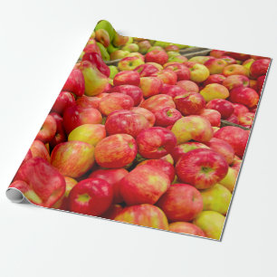 Bakgrund för mogna äpplen presentpapper
