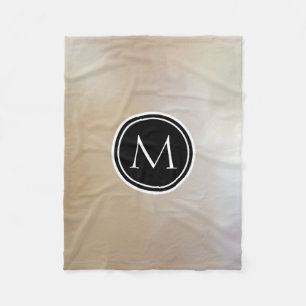 Bakgrund för Monogram Elegant och Abstrakt Fleecefilt
