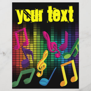 Bakgrund för musikfest reklamblad