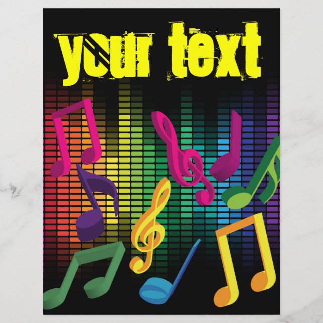 Bakgrund för musikfest reklamblad (Framsidan)