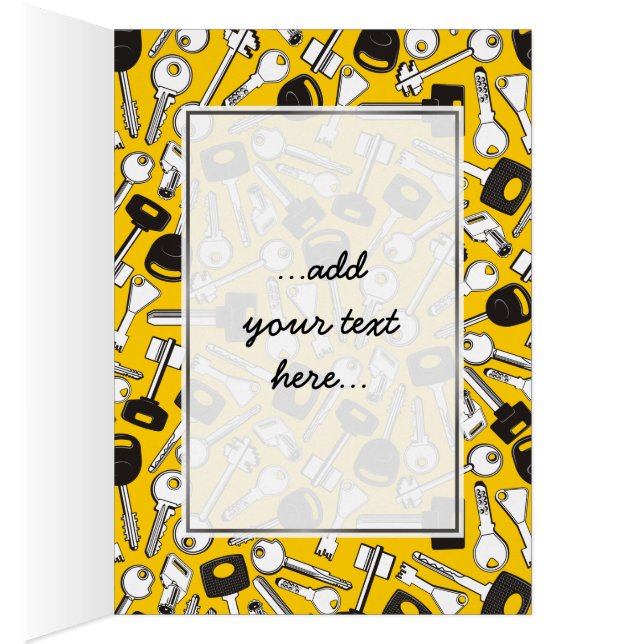 Bakgrund för Nycklar Hälsningskort (Insidan (Höger))