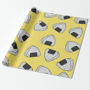 Bakgrund för Onigiri (japanese ris boll). Sömlö Presentpapper