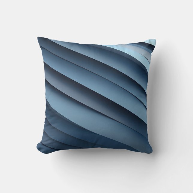 Bakgrund för överlappande former i svarta färger kudde (Framsida)