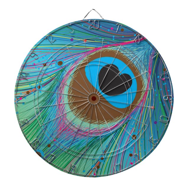 Bakgrund för Peacock linjer Darttavla (Framsidan)