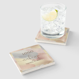 Bakgrund för penseldrag i guld och koppartoner stenunderlägg