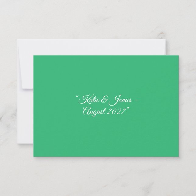 Bakgrund för plan Mint-Grönt - Bröllop Design OSA Kort (Framsida)