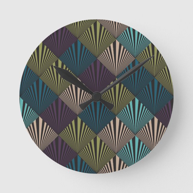 Bakgrund för popup-konst rund klocka (Framsida)