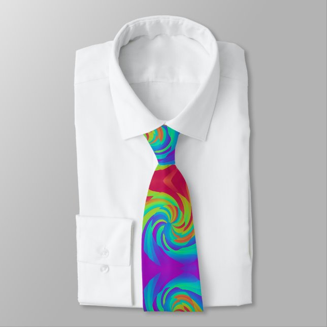 Bakgrund för Rainbow candy lollypop swirl mönster Slips (Bunden)