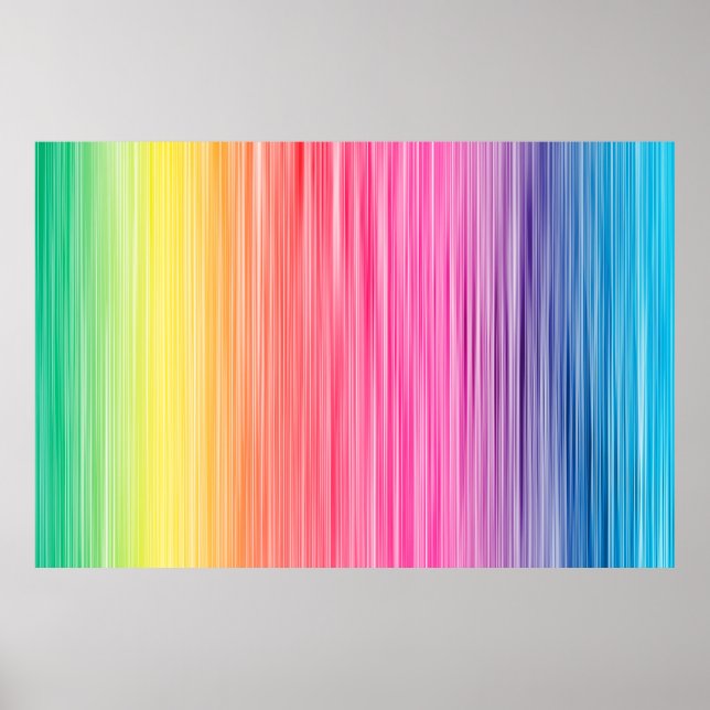 Bakgrund för Rainbow färg abstrakt. Färgfläckig bi Poster (Framsidan)