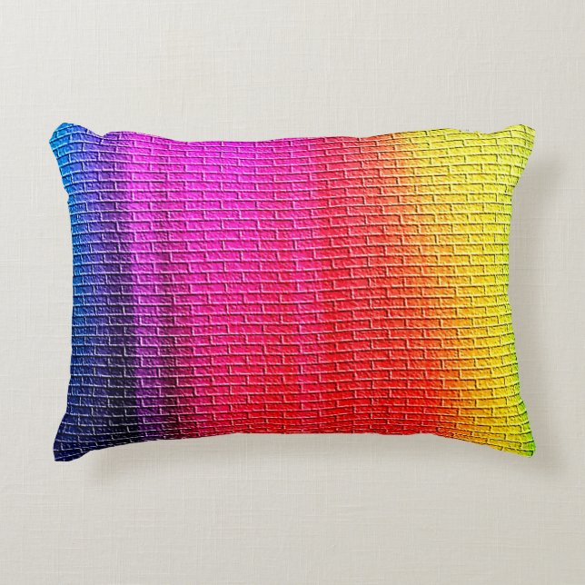 Bakgrund för Rainbow färg abstrakt. Övertoning.abs Prydnadskudde (Framsidan)