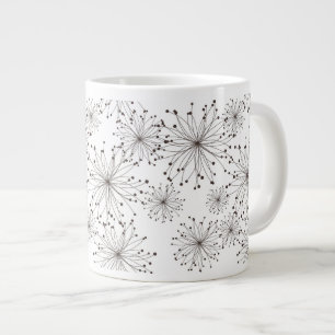 Bakgrund för Retro-blommigt Jumbo Mugg