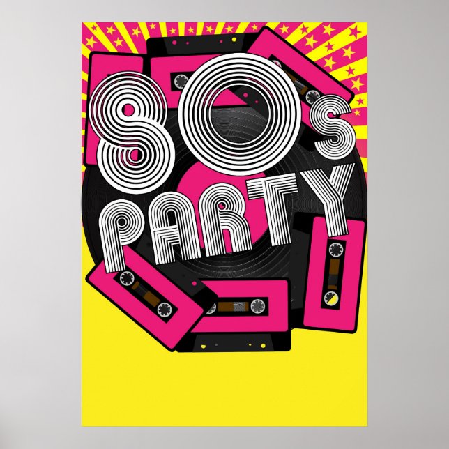Bakgrund för Retro Party Poster (Framsidan)