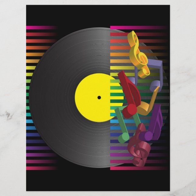 Bakgrund för Retro Party Reklamblad (Framsidan)