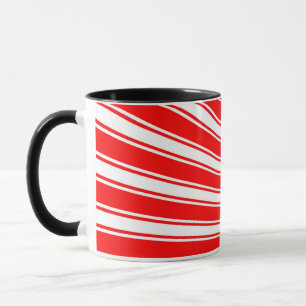 Bakgrund för Retro Red Funky Sol Rays Mugg