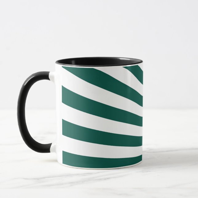 Bakgrund för Retro Teal grönt Sol Rays Mugg (Vänster)