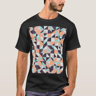Bakgrund för retrogeometrisk, sömlös vintage t shirt
