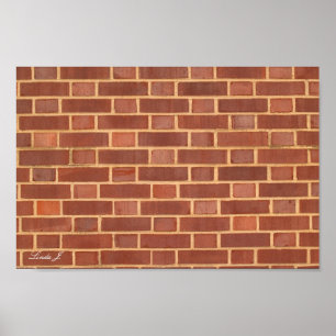 Bakgrund för Röda tegelväggar eller Poster