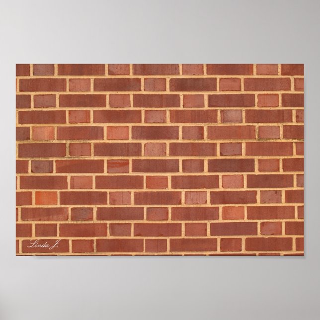Bakgrund för Röda tegelväggar eller Poster (Framsidan)