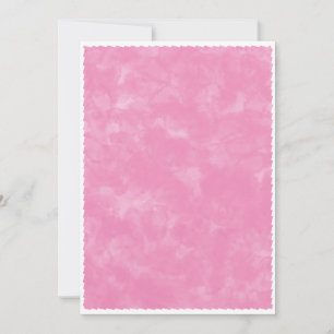 Bakgrund för rosa vattenfärgsbabykläder inbjudningar