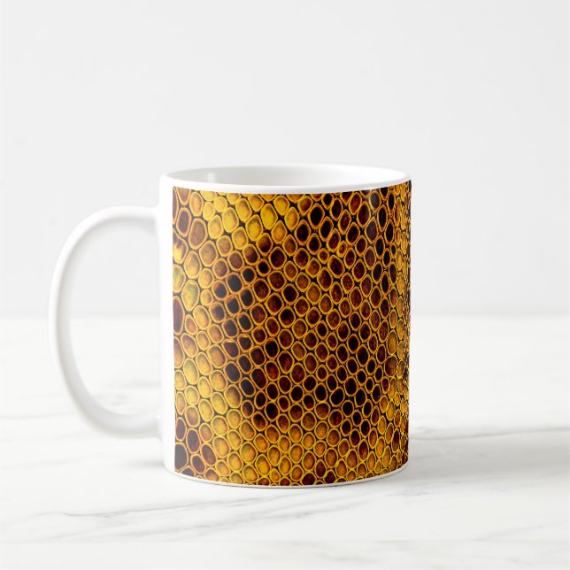 Bakgrund för Snake-skalet Kaffemugg (Vänster)