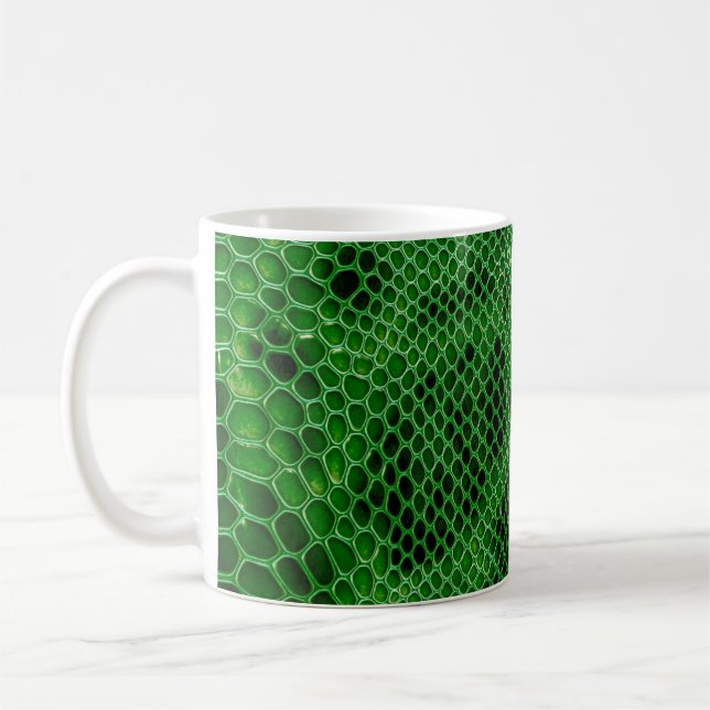 Bakgrund för Snake-skalet Kaffemugg (Vänster)