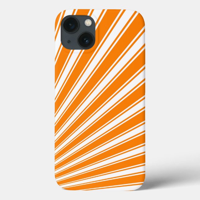 Bakgrund för Sol Rays i Retro Orange Funky (Baksida)