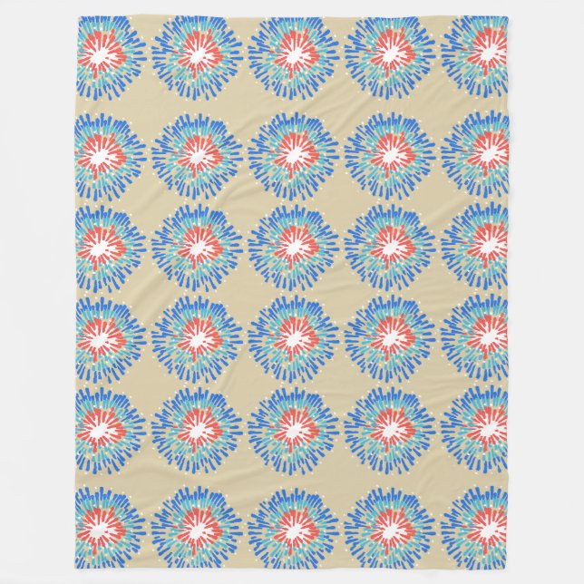 Bakgrund för solrosbrickan abstrakt fleecefilt (Framsidan)