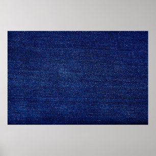 Bakgrund för struktur i Denim jeans-väven Poster