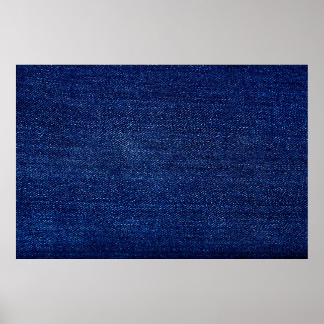 Bakgrund för struktur i Denim jeans-väven Poster (Framsidan)