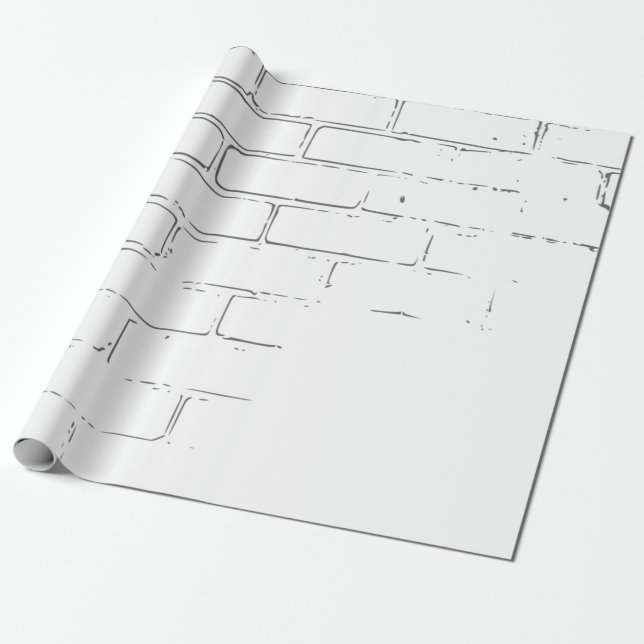 Bakgrund för struktur i tegelväggen presentpapper (Utrullad)