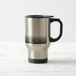 Bakgrund för svartvit Tass-övertoning Resemugg