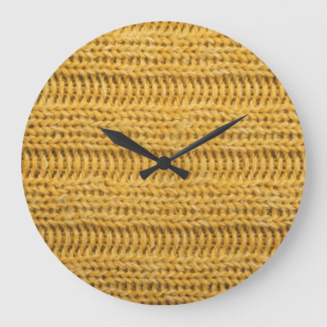 Bakgrund för texturerat Trendig med gult Stor Klocka (Framsida)
