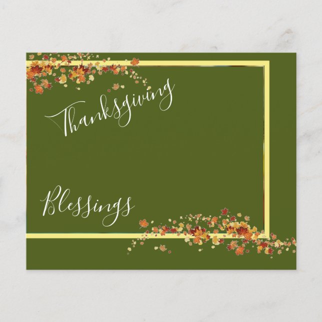 Bakgrund för thanksgiving Blessation (Framsida)