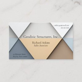 Bakgrund för trianglar i neutraltens skuggor visitkort