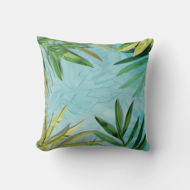 Bakgrund för Tropical Lövs Kudde (Framsida)